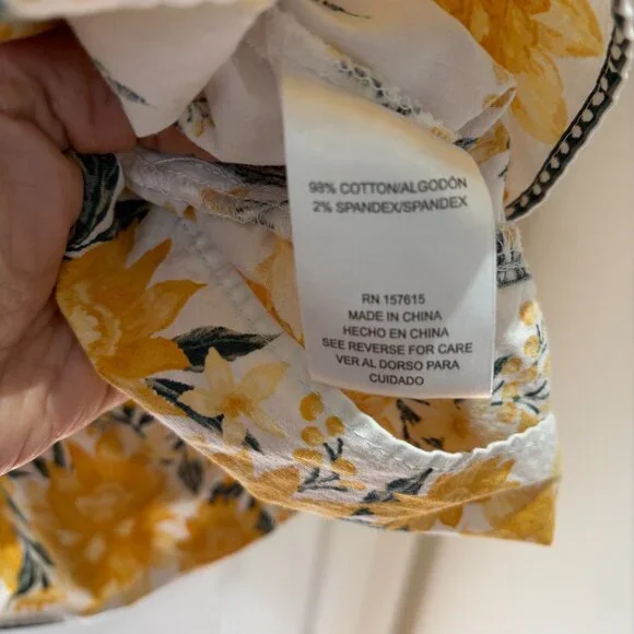 Joie Floral Tiered Puff Sleeve Amelian Mini dress Size 8 Cotton - Picture 8 of 11